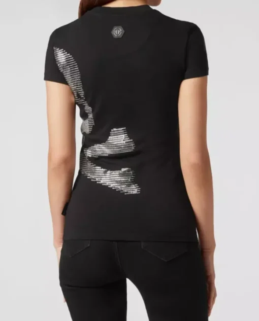 Czarny t-shirt z czaszką Skull & Bones