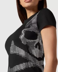 Czarny t-shirt z czaszką Skull & Bones