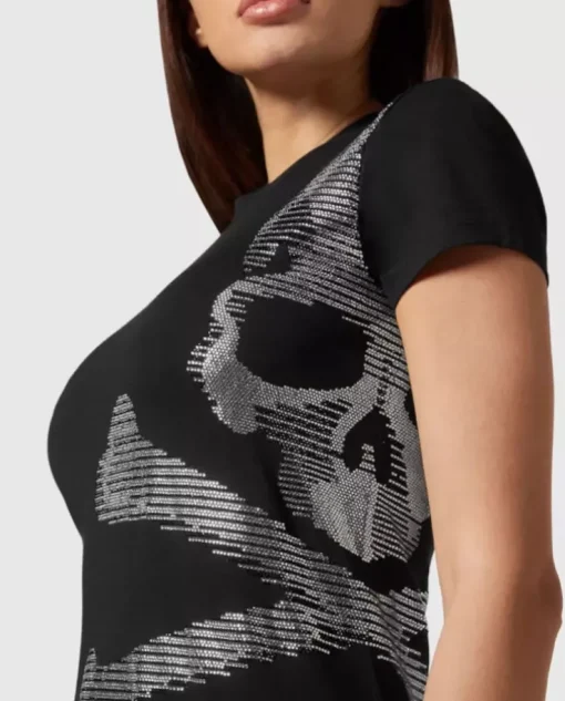 Czarny t-shirt z czaszką Skull & Bones