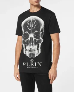 Czarny T-shirt z dużym printem