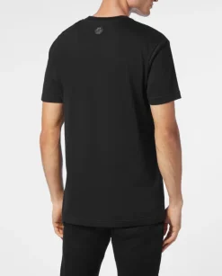 Czarny T-shirt z dużym printem