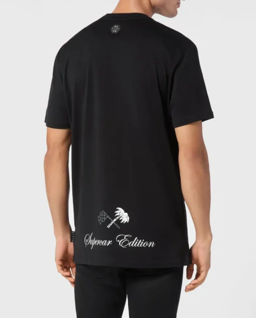 Czarny t-shirt z kultową czaszką