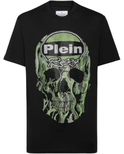 Czarny t-shirt z kultową czaszką