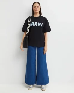 Czarny t-shirt z logo