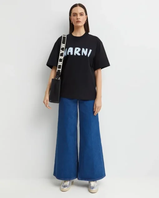 Czarny t-shirt z logo