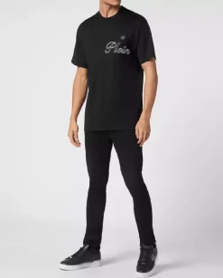 Czarny t-shirt z logo
