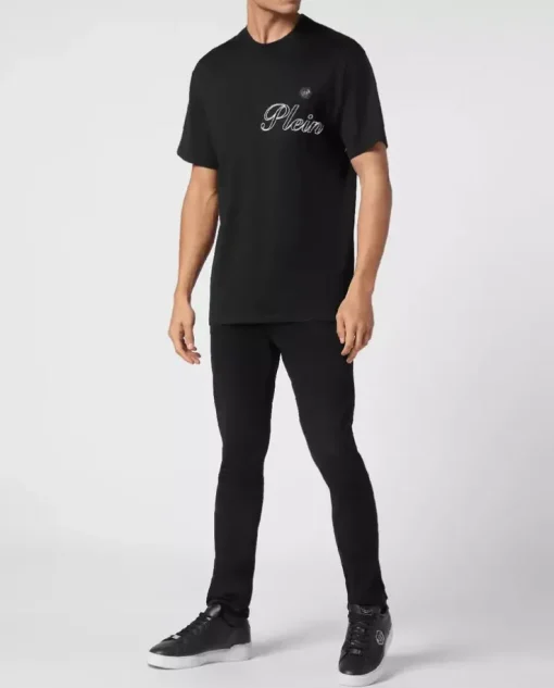 Czarny t-shirt z logo