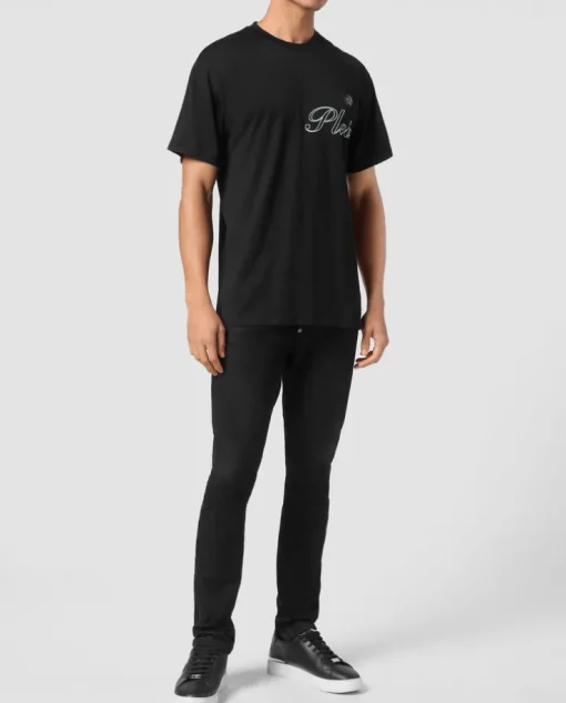 Czarny t-shirt z logo