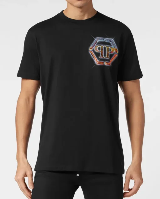 Czarny t-shirt z logo