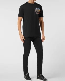 Czarny t-shirt z logo