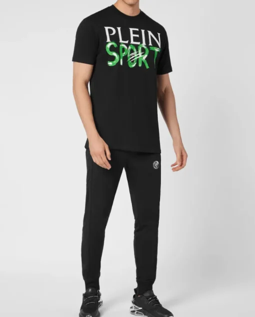 Czarny t-shirt z logo