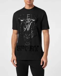 Czarny t-shirt z logo