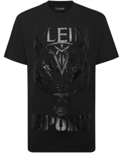 Czarny t-shirt z logo