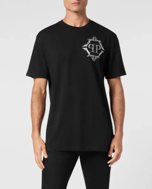 Czarny T-shirt z logo
