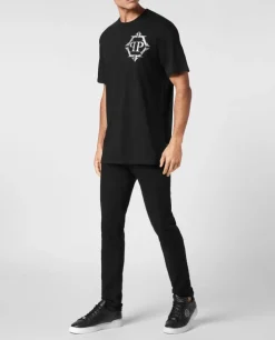 Czarny T-shirt z logo