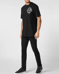 Czarny T-shirt z logo