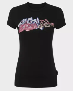 Czarny t-shirt z logo Bombing Graffiti