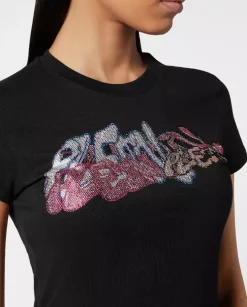 Czarny t-shirt z logo Bombing Graffiti