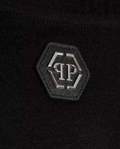 Czarny t-shirt z logo SS Glass