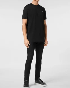 Czarny t-shirt z mini logo