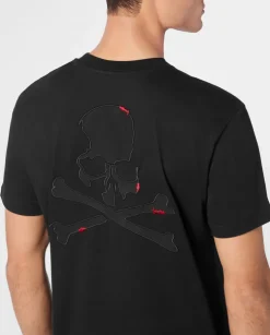 Czarny t-shirt z mini logo
