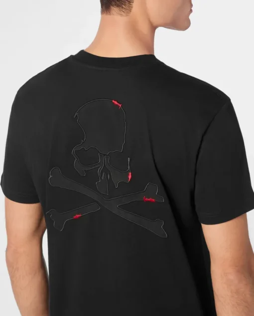 Czarny t-shirt z mini logo