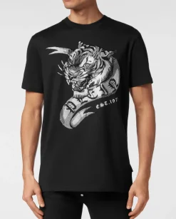 Czarny t-shirt z motywem Tiger