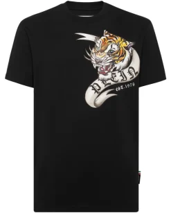 Czarny t-shirt z motywem Tiger