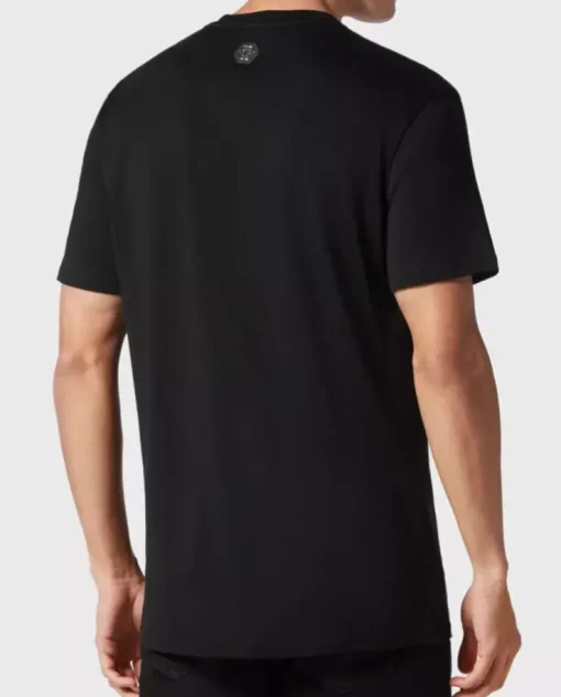 Czarny t-shirt z nadrukiem Flowers