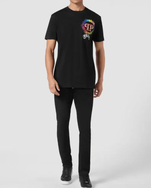 Czarny T-shirt z printem