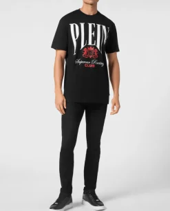 Czarny T-shirt z printem