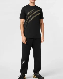 Czarny T-shirt z printem