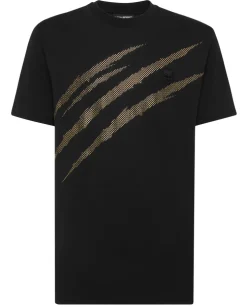 Czarny T-shirt z printem