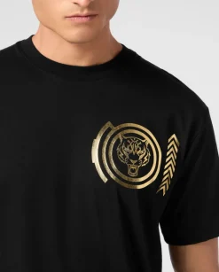 Czarny T-shirt z printem