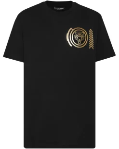 Czarny T-shirt z printem