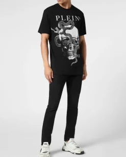 Czarny T-shirt z printem