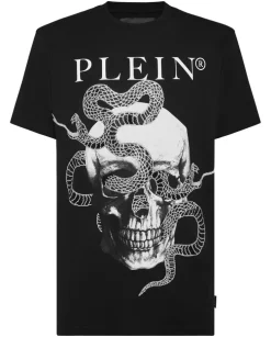 Czarny T-shirt z printem