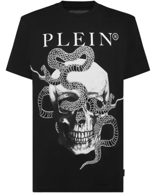 Czarny T-shirt z printem