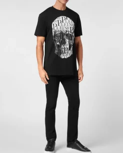 Czarny T-shirt z printem