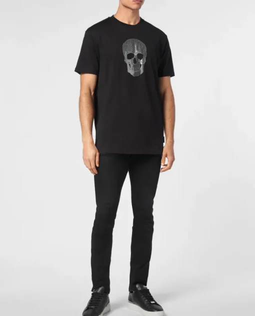 Czarny T-shirt z printem