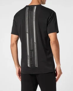 Czarny t-shirt z printem