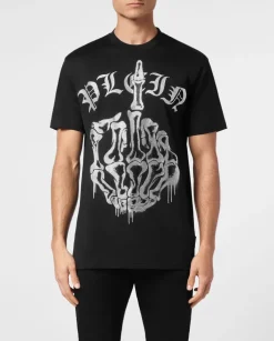 Czarny T-shirt z printem