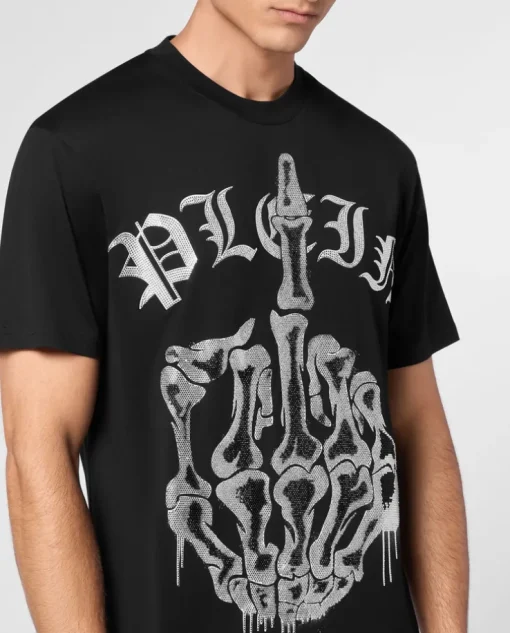 Czarny T-shirt z printem