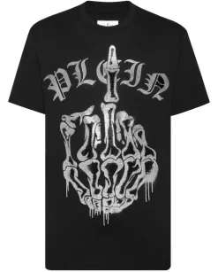 Czarny T-shirt z printem