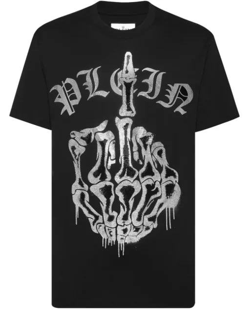 Czarny T-shirt z printem