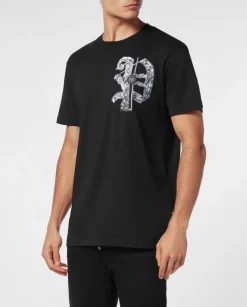 Czarny T-shirt z printem
