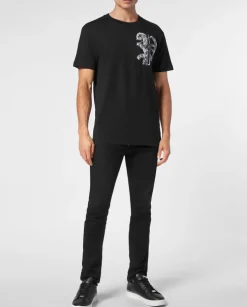 Czarny T-shirt z printem