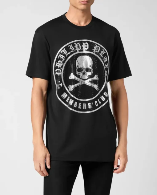 Czarny T-shirt z printem