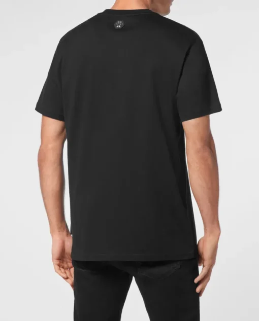 Czarny T-shirt z printem