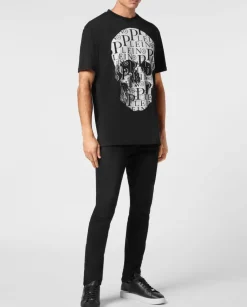 Czarny T-shirt z printem